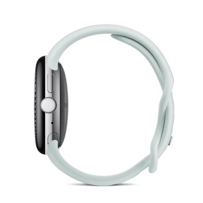 Часы Google Pixel Watch 5, 45 мм, корпус серебряного цвета, ремешок туманного цвета (Silver/Fog)