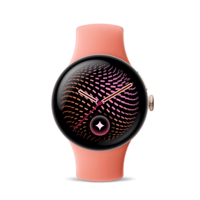 Часы Google Pixel Watch 5, 41 мм, корпус золотого цвета, ремешок персикового цвета (Gold/Canyon)