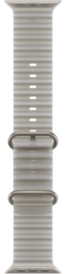 Часы Apple Watch Ultra 4 Cellular, 49 мм, корпус из титана натурального цвета, ремешок Ocean полупрозрачного серого цвета (MJAD4)