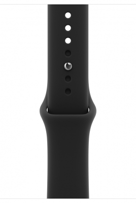 Часы Apple Watch Series 12, 46 мм, корпус из алюминия чёрного цвета, спортивный ремешок чёрного цвета, размер M/L (MJEL4)