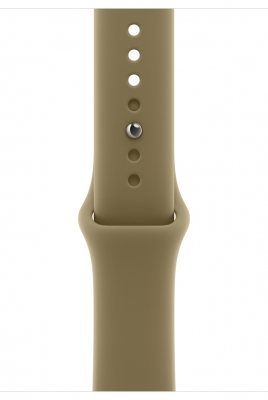Часы Apple Watch Series 12, 46 мм, корпус из алюминия цвета «тёмная бронза», спортивный ремешок оливкового цвета, размер M/L (MJEU4)
