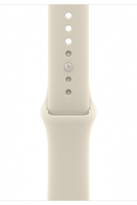 Часы Apple Watch Series 12 Cellular, 46 мм, корпус из керамики цвета «жемчужно-белый», спортивный ремешок бежевого цвета, размер M/L (MJH24)