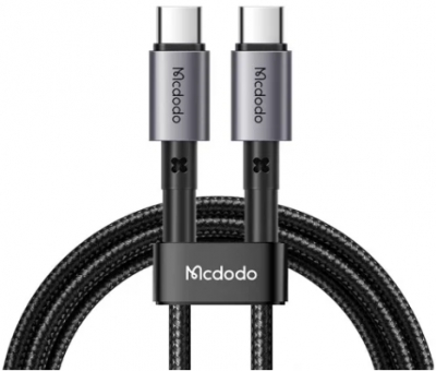 Кабель из износостойкой нейлоновой оплетки Mcdodo Type-C - Type-C 65W 1m CA-3130 (черный)