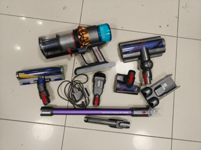 Вертикальный пылесос Dyson Gen5Detect Absolute (SV23), никель/фиолетовый замена мотора