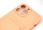 Чехол накладка силиконовый CTI для Apple iPhone 13 Pro Max (6.7) с защитой объектива камеры и карманом для карт (розовый) цена