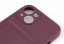 Чехол накладка силиконовый CTI для Apple iPhone 13 (6.1) с защитой объектива камеры и карманом для карт (бордовый) купить