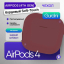Чехол силиконовый Gurdini для Airpods 4 (бордовый) цена