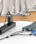 Кабель из нейлоновой оплетки  HOCO X102 3в1 USB to M+L+C 2.4A 1m (черный) цена