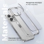 Чехол плотный накладка Gurdini Alba Series Protective с для iPhone 16 Pro Max (прозрачный) цена