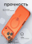 Чехол ударопрочный Gurdini Shockproof Case с MagSafe для iPhone 17 Pro Max (оранжевый) Екатеринбург