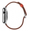 Apple Watch Корпус 38 мм, нержавеющая сталь, ремешок красного цвета с классической пряжкой (MMF82) Екатеринбург