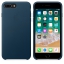 Чехол клип-кейс кожаный Apple Leather Case для iPhone 7 Plus/8 Plus, цвет «космический синий» (MQHR2ZM/A) цена