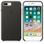 Чехол клип-кейс кожаный Apple Leather Case для iPhone 7 Plus/8 Plus, угольно-серый цвет (MQHP2ZM/A) цена