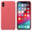 Чехол клип-кейс кожаный Apple Leather Case для iPhone XS Max, цвет «розовый пион» (MTEX2ZM/A) Екатеринбург