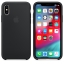 Чехол клип-кейс силиконовый Apple Silicone Case для iPhone XS, чёрный цвет (MRW72ZM/A) цена