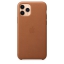 Чехол клип-кейс кожаный Apple Leather Case для iPhone 11 Pro, золотисто-коричневый цвет (MWYD2ZM/A) цена
