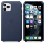 Чехол клип-кейс кожаный Apple Leather Case для iPhone 11 Pro, тёмно-синий цвет (MWYG2ZM/A) Екатеринбург