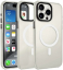 Чехол накладка противоударный Gurdini Asty Series с поддержкой Magsafe для iPhone 15 Pro (6.1) (белый)