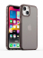 Чехол накладка Gurdini Alba Series Protective для iPhone 15 (черный полупрозрачный)