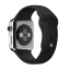 Спортивный ремешок черного цвета для Apple Watch Steel 42 мм, размеры S/M и M/L