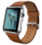 Apple Watch steel classic Корпус 42 мм из нержавеющей стали, золотисто-коричневый ремешок с классической пряжкой (42mm Stainless Steel Case with Saddle Brown Classic Buckle)