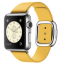 Apple Watch Корпус 38 мм, нержавеющая сталь, ремешок цвета «весенняя мимоза» с современной пряжкой (MMFD2) Размеры S/M/L