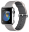 Apple Watch Корпус 42 мм, нержавеющая сталь, ремешок из плетёного нейлона жемчужного цвета (MMG02)