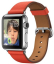 Apple Watch Sport Корпус 38 мм, нержавеющая сталь «серебристый», ремешок красного цвета с классической пряжкой(MJ312)