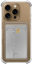 Чехол накладка силиконовый CTI для iPhone 16 Pro Max с защитой объектива камеры и карманом для карт (прозрачный)