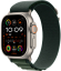Часы Apple Watch Ultra 2 2024 Cellular, 49 мм, корпус из титана натурального цвета, браслет Alpine тёмно-зеленого цвета, размер M (MXMU3)