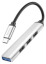 Мультихаб HOCO HB26 Type-C to HUB 4в1 (Type-C to 3xUSB 2.0+1xUSB 3.0) серебристый