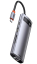 Мультихаб Baseus Metal Gleam Series 8-in-1 Type-C to 3xUSB 3.0/HDMI/USB-C PD/SD/TF/Ethernet (CAHUB-CV0G) Темно-серый