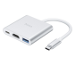 Мульти хаб  HOCO HB14 Easy use USB-C to HDMI 4K/USB3.0/PD (серебристый)