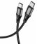Кабель в оплетке HOCO X50 Type-C to Type-C 3A/1м (черный)