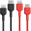 Кабель Aukey HDMI to HDMI 2.0 (2-pack) 4K 60Hz 2 meter (Черный/Красный)