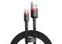Кабель из износостойкой нейлоновой оплетки Baseus Cafule Series USB - USB Type-C 3м (CATKLF-U91) черный