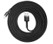 Кабель из износостойкой нейлоновой оплетки Baseus Cafule USB - Lightning (CALKLF-RG1-2A), 3 метра (черный)