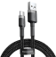 Кабель из износостойкой нейлоновой оплетки Baseus Cafule Series USB - USB Type-C 2м (CATKLF-CG1) черный