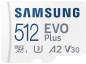 Карта памяти microSDXC UHS-I U3 Samsung EVO PLUS 512 ГБ, 130 МБ/с, Class 10, MB-MC512KA, 1 шт., переходник SD