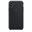Чехол клип-кейс силиконовый Apple Silicone Case для iPhone X, чёрный цвет (MQT12ZM/A)