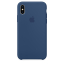 Чехол клип-кейс силиконовый Apple Silicone Case для iPhone X, цвет «тёмный кобальт» (MQT42ZM/A)