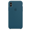 Чехол клип-кейс силиконовый Apple Silicone Case для iPhone X, цвет «космический синий» (MR6G2ZM/A)