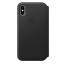 Чехол-книжка кожаный Apple Leather Folio для iPhone XS, чёрный цвет (MRWW2ZM/A)