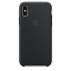 Чехол клип-кейс силиконовый Apple Silicone Case для iPhone XS, чёрный цвет (MRW72ZM/A)
