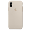 Чехол клип-кейс силиконовый Apple Silicone Case для iPhone XS, бежевый цвет (MRWD2ZM/A)