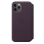 Чехол клип-кейс кожаный Apple Leather Case для iPhone 11 Pro, цвет «спелый баклажан» (MX072ZM/A)