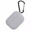 Чехол силиконовый  iNeez для AirPods 3 с карабином (серый)