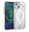 Чехол накладка силиконовый HOCO Premium c поддержкой MagSafe противоударный для Apple iPhone 14 Plus (прозрачный)