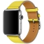 Ремешок Hermès Simple Tour из кожи Epsom цвета Lime для Apple Watch 42 мм (MPXE2ZM/A)