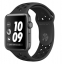Apple Watch Nike+, корпус 38 мм из алюминия цвета «серый космос», спортивный ремешок Nike цвета «антрацитовый/чёрный» (MQ162)